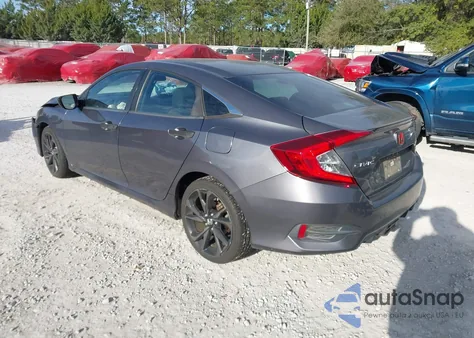 2019 Honda Civic Sport z USA, uszkodzony, nr VIN 19XFC2F86KE027997
